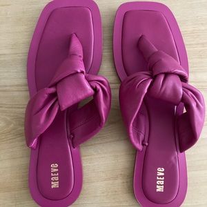 Anthropology Maeve sandals size 10 Fuchsia